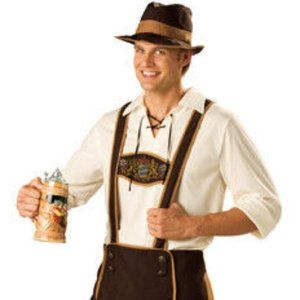 Men's InCharacter Halloween Costume:  Oktoberfest Bavarian Guy Lederhosen